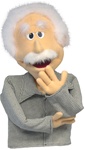 Albert Puppet resembles a famous physicist.
