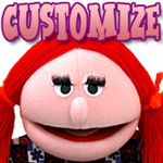 16" female puppet design ready for your customization.