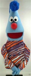 Blue Puppet with Blue Mohawk