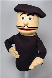 Cute Yellow Man Puppet with beret