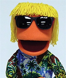 Surfer Dude Puppet with Sunglasses