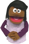 C-BOP Puppet "Langla" - Cocoa, Black Hair