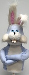 Blue rabbit puppet