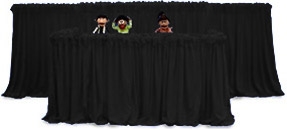 PORTABLE FOLD UP PUPPET STAGE 8' THEATER WITH BAG BY PRESTO STAGE BRAND NEW  